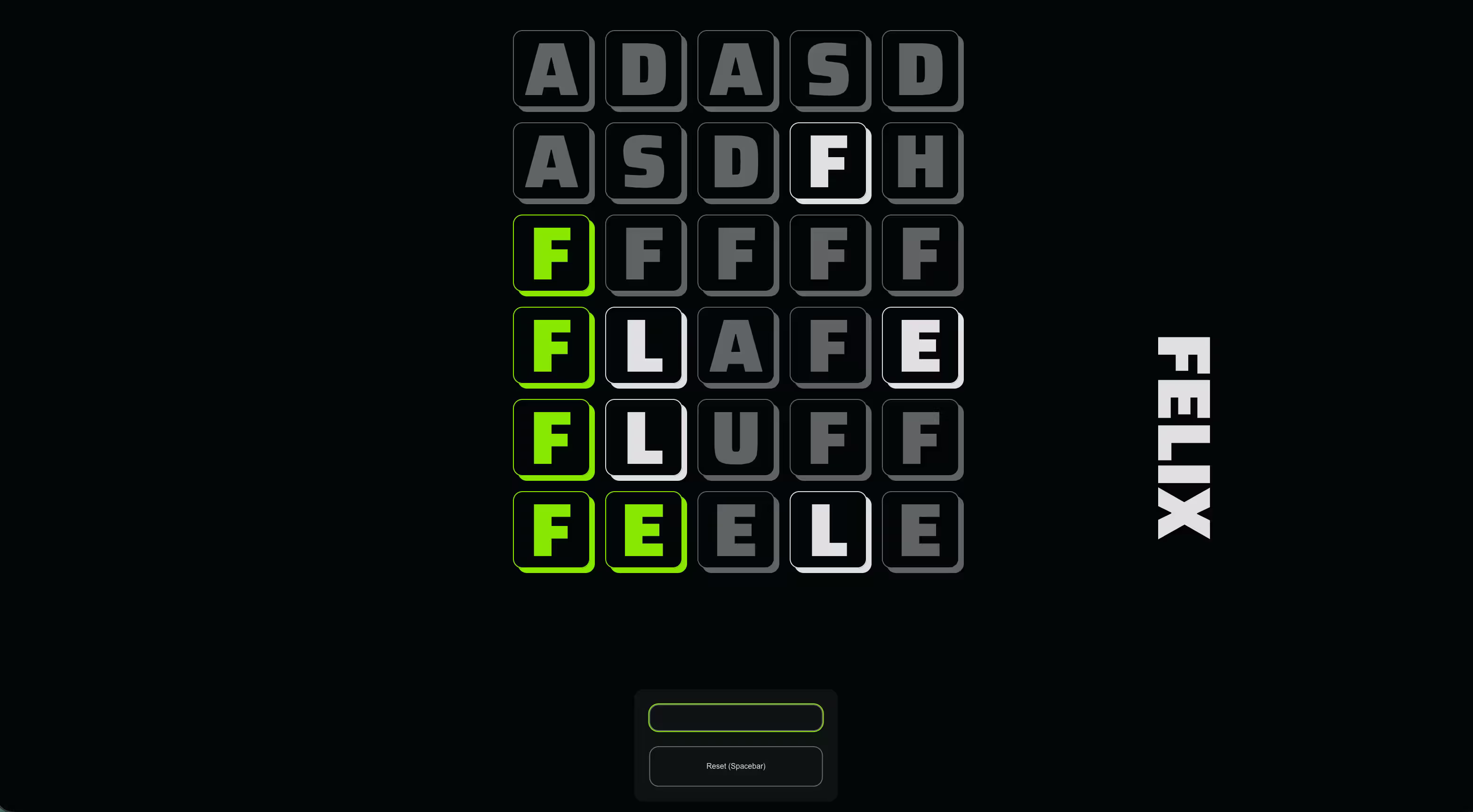 Wordle Clone project preview 1